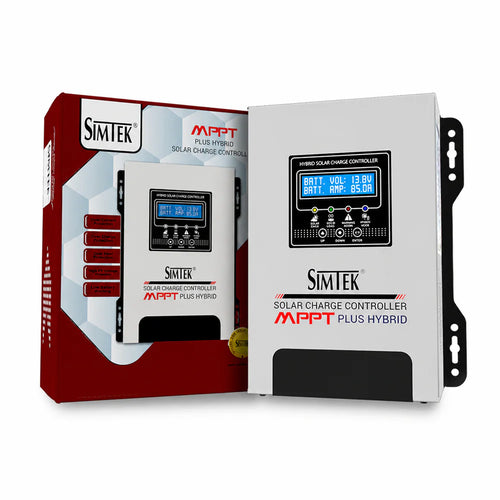Simtek MPPT 150V 85A Hybrid Solar Charge Controller Dual LCD 12V/24V