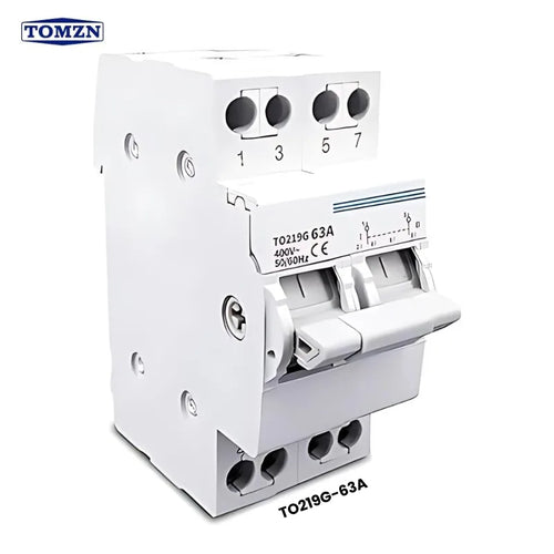 TOMZN TO219G-63A 2P AC MTS | Dual Power Manual Transfer
