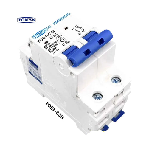 TOMZN TOB1-63H | 220V 2 Pole AC MCB Breaker
