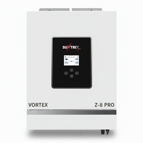 Suntrix Vortex Z-8 PRO 8kW Solar Inverter | Dual MPPT, IP54, Wi-Fi