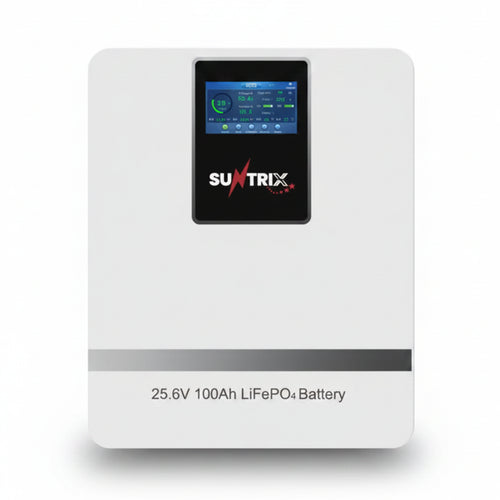 Suntrix PowerPulse IP20 PP-2.56KW LiFePO4 Lithium Battery | 25.6V Wall-Mounted