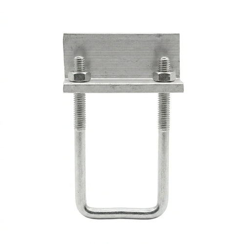 Solar End Clamp with U-Bolt – Aluminum Clamp With GI Mounting Bracket for PV Panels
