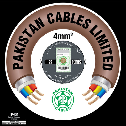 Pakistan Cables 7/36 & 7/44 (4mm~10mm) Pure Copper AC Wire Or Solar Wire