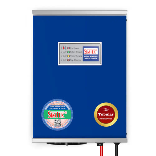 Simtek Tall Tubular Battery Charger 12V 30 Ampere Fully Automatic