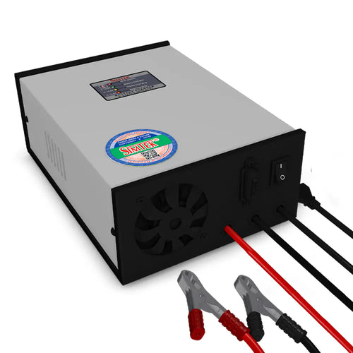Simtek Tall Tubular Battery Charger 24V 20 Ampere Fully Automatic