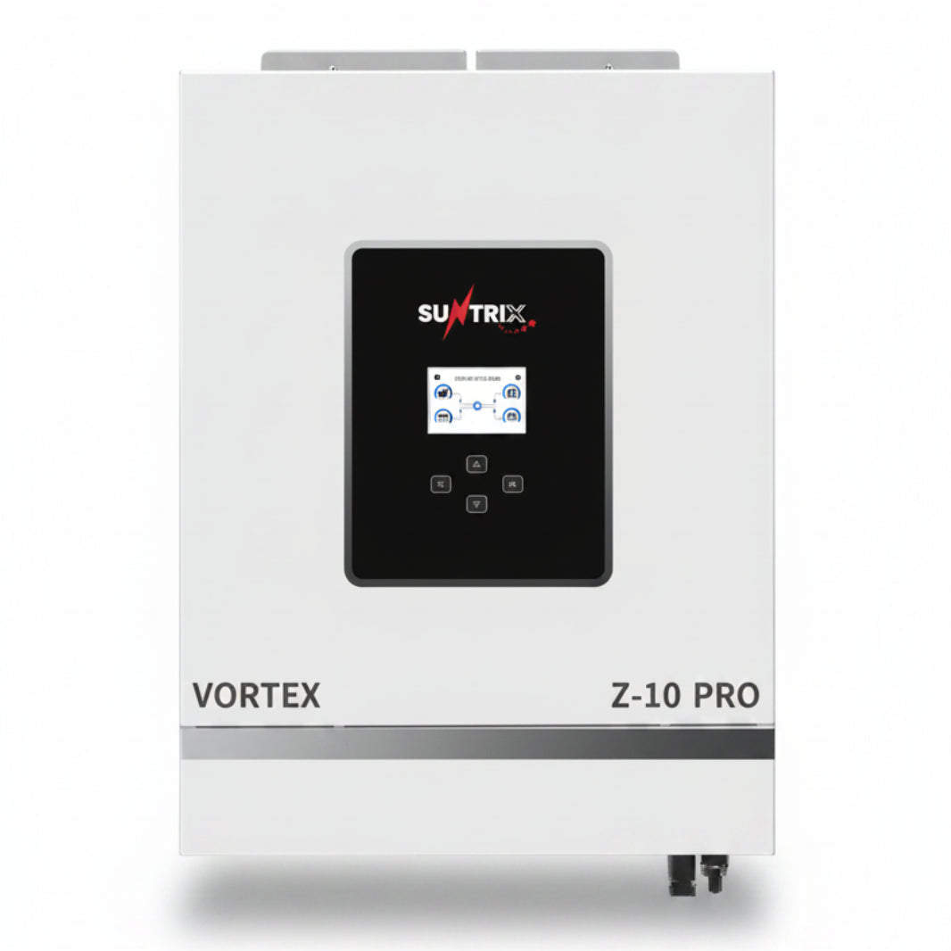suntrix vortex z-10 pro 10kw solar inverter | dual mppt, ip54, wi-fi