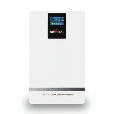 Suntrix PowerPulse IP20 PP-5.12KW 5.12kWh LiFePO4 Lithium Battery | 51.2V Wall-Mounted, Wi-Fi