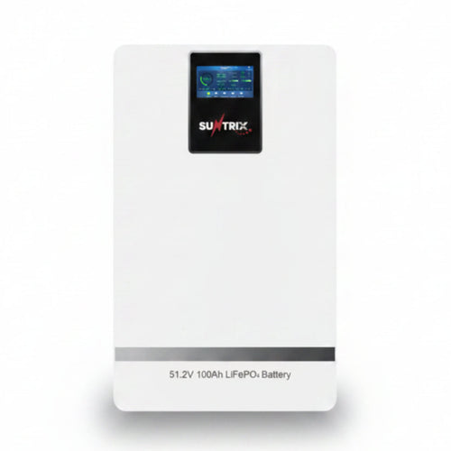 Suntrix PowerPulse IP20 PP-5.12KW 5.12kWh LiFePO4 Lithium Battery | 51.2V Wall-Mounted, Wi-Fi