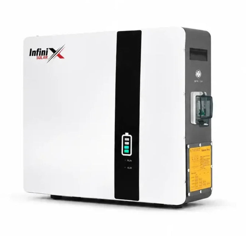 infinix solar lfpwall-5000 (5.12kwh 100ah) lifepo4 (ip65) lithium battery