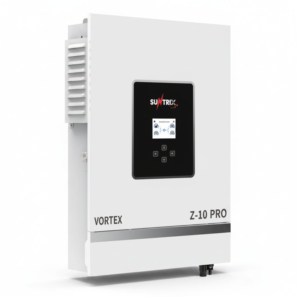 suntrix vortex z-10 pro 10kw solar inverter | dual mppt, ip54, wi-fi