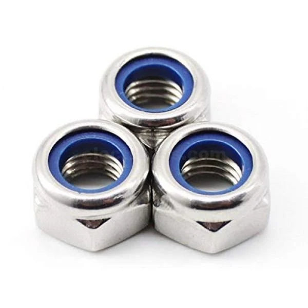 self-locking nuts stainless steel nylon insert (ny lock locknut) 8mm