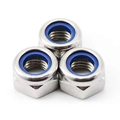Self-Locking Nuts Stainless Steel Nylon Insert (NY lock Locknut) 8mm