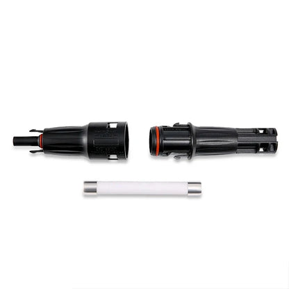 Slocable 1500V DC Inline MC4 Fuse Connector with Built-in 20A Replaceable Fuse