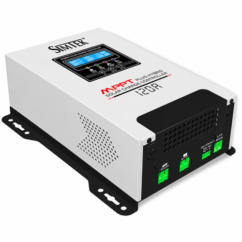 Simtek MPPT Plus Hybrid Solar Charge Controller 170V 120A 12V/24V Dual LCD