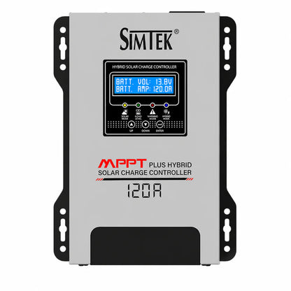 Simtek MPPT Plus Hybrid Solar Charge Controller 170V 120A 12V/24V Dual LCD