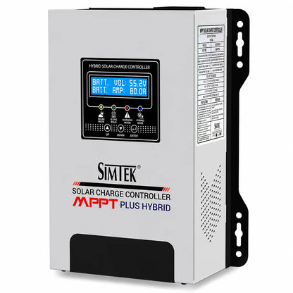 Simtek MPPT Plus Hybrid Solar Charge Controller 170V 80A 48V Dual LCD