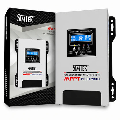 Simtek MPPT Plus Hybrid Solar Charge Controller 170V 80A 48V Dual LCD