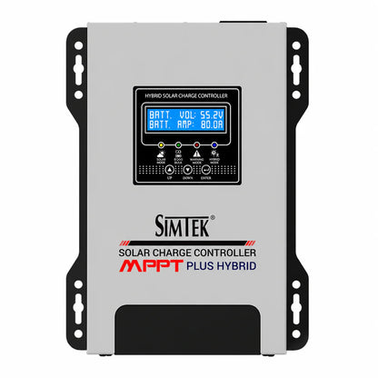 Simtek MPPT Plus Hybrid Solar Charge Controller 170V 80A 48V Dual LCD
