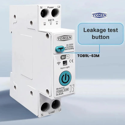 TOMZN TOB9L-63M | TUYA 63A Breaker
