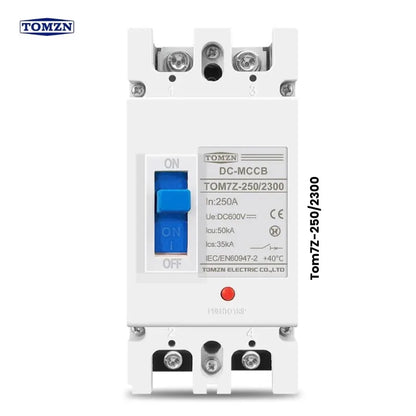 Solar Molded Case Circuit Breaker MCCB Overload Protection Switch Protector for Solar Photovoltaic TOM7Z-2P-DC-1000V MCCB