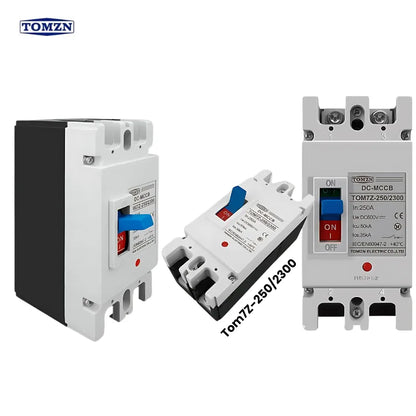 Solar Molded Case Circuit Breaker MCCB Overload Protection Switch Protector for Solar Photovoltaic TOM7Z-2P-DC-1000V MCCB