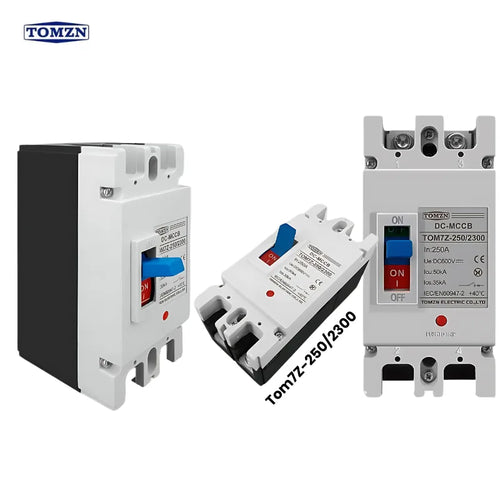 Solar Molded Case Circuit Breaker MCCB Overload Protection Switch Protector for Solar Photovoltaic TOM7Z-2P-DC-1000V MCCB