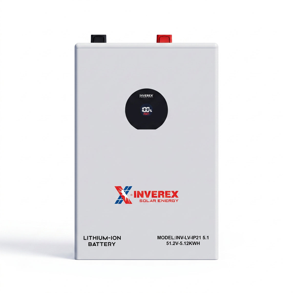 inverex (5.12kwh) 51.2v 100ah lifepo4 (ip21) lithium battery
