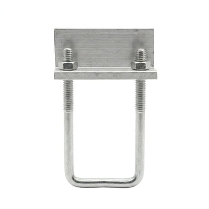 Solar End Clamp with U-Bolt – Aluminum Clamp With GI Mounting Bracket for PV Panels