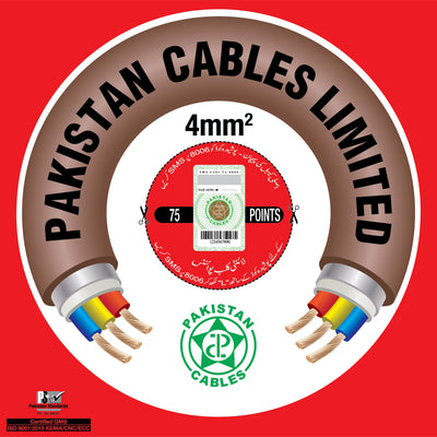 Pakistan Cables 7/36 & 7/44 (4mm~10mm) Pure Copper AC Wire Or Solar Wire