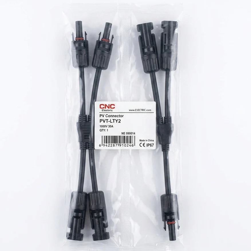 cnc pv mc4 branch connector 1000v 30a | solar panel parallel connector