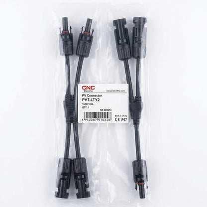CNC PV MC4 Branch Connector 1000V 30A | Solar Panel Parallel Connector